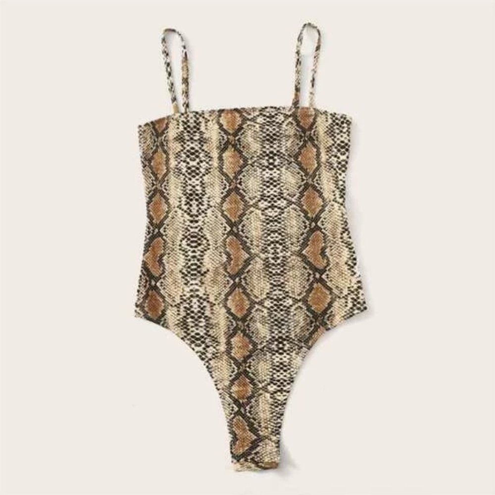 PrettyLittleThing Snakeskin Bodysuit